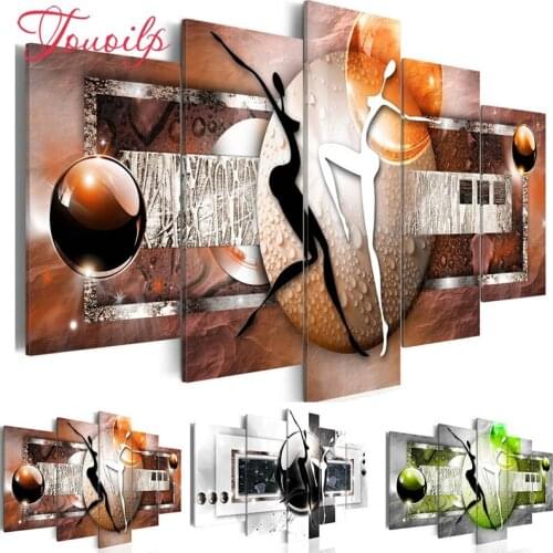 TOUOILP Full Square/Round Drill DIY 5pcs Diamond Painting"abstract Dancer "Embroidery Cross Stitch 5D Home Decor Gift