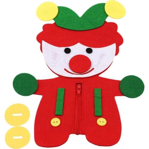 New Diy Hand Made Weave Cloth Early Learning Education Toys With Zipper Button Teaching Kindergarten Manual Teaching Math Toys