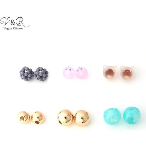 Crimp Beads Jewellery Findings for DIY Jewelry Making, Animal Round Acrylic Beaded Ball Accessories Componenets Making Jewelry