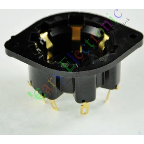 Wholesale and retail 8PCS 8 PIN Gilded plastic shuguang VACCUM TUBE SOCKET SAVER AUDIO tube amp DIY free shipping