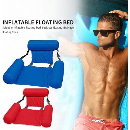 Swimming Pool Inflatable Floating Bed Water Hammock Float Pool Air Sofa Lounger Lounge Bed Summer Water Floats Water Parties