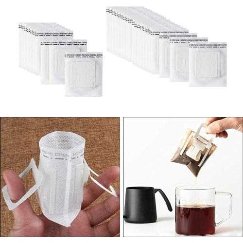 Portable Coffee Filter Paper Bag Hanging Ear Drip Coffee Bag Single Serve Disposable Drip Coffee Filter Bag Perfect for travel