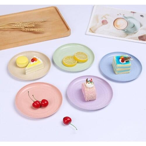 Wheat Straw Tableware Bone Dishes Hotel Dining Table Spits Bone Dishes Home Side Dishes Dessert Fruit Creative Dishes