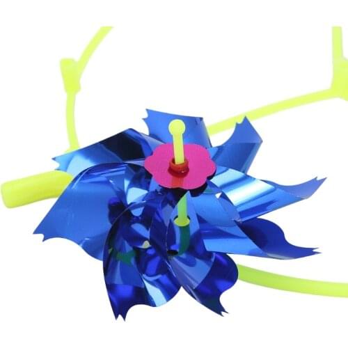 Colorful DIY Sequins Windmill Wind Spinner Home Garden Yard Decoration Kids Toys BX0D