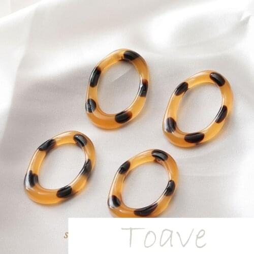 Resin autumn and winter models amber brown cap polka dot oval hollow irregular diy resin accessories
