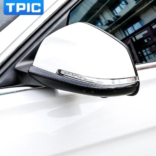 TPIC For BMW F30 F34 Carbon Fiber Rearview Mirror Anti-rub Strip 3 Series Car Styling Stickers Anti-collision Strip Accessories