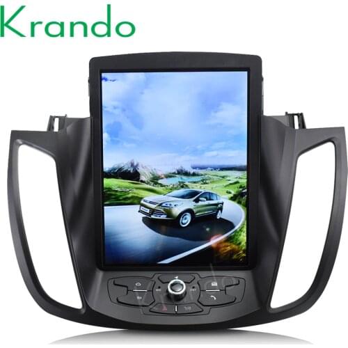 Krando Android 8.1 10.4" Tesla Vertical car radio gps multimedia player for ford Kuga Escape 2013-2017 navigation system