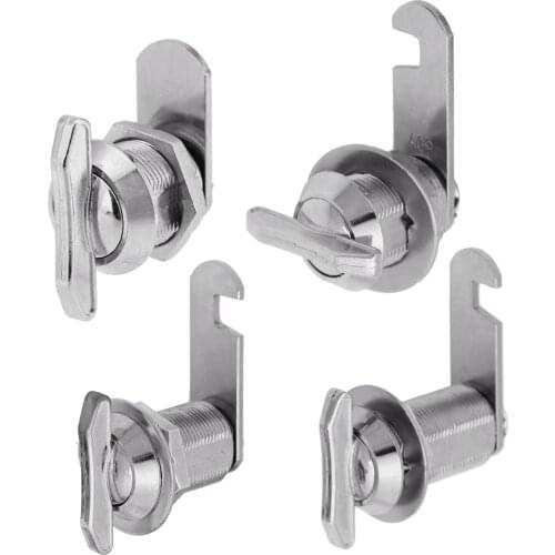 Zinc Alloy Keyless Locks Door Cabinet Mailbox Drawer Cupboard Locker Security Furniture Locks With Plastic Keys Hardware