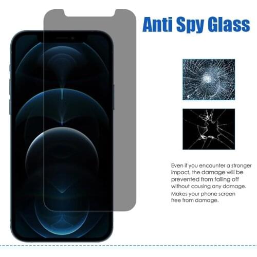 Anti protetor de tela peep para iphone 11 pro max anti spy privacidade vidro para iphone 12 pro max mini