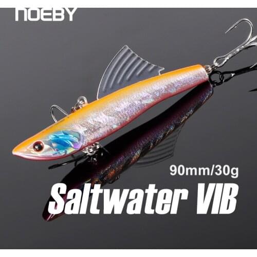 2pcs/bag NOEBY 90mm 30g Variable Sinking VIB Sea Fishing Lures Long Casting Hard Artificial Biats NBL9449