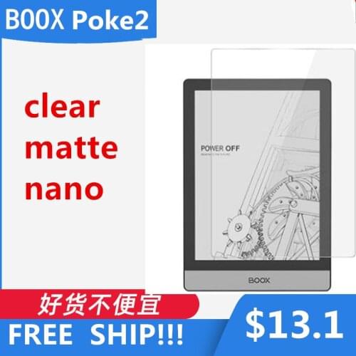 3 pcs/lot Soft Clear/Matte/Nano Explosion-Proof Protective Films for ONYX Boox POKE2 6inch Ebook Tablet Screen Protectors