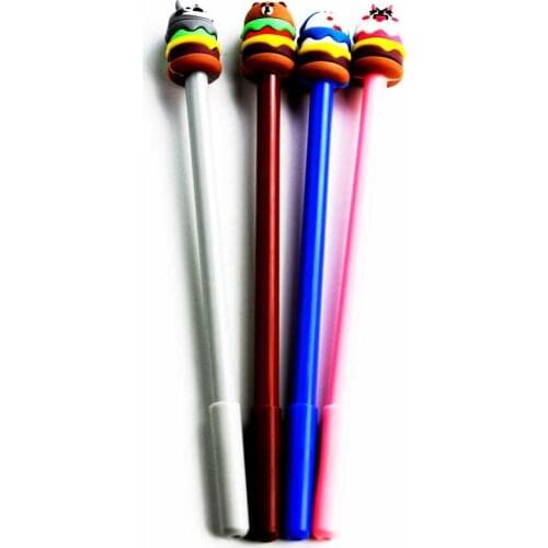 4pcs/Set Creative Stationery Cute Anmal Gel Pen Refill Pen Office For School 2020