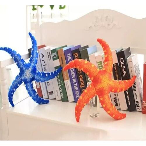42CM plush animal cute simulation starfish plush toy fill decoration dolls beach dolls beautiful color starfish ornaments