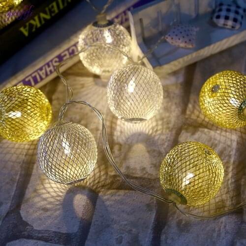 50x50mm Mesh hollow outdoor scene light string Lights Christmas Ornaments Xmas Decoration Lights Home Garden Decor