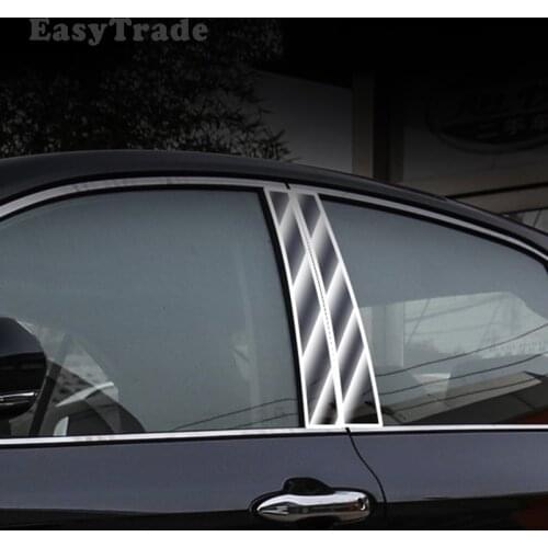 For Toyota Camry 2020 2019 2018 Accessories Hybrid Car Side Window Center Pillar Trim Center Panel Decoration Sticker Decal