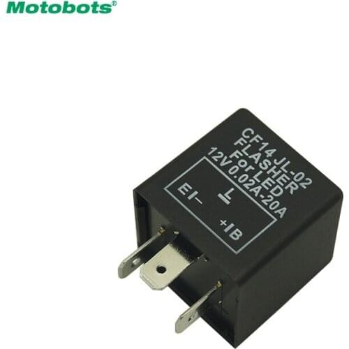 FEELDO 1Pc CF14 Flasher Relay Fix LED/SMD Fast Indicator BlinkerDecoder Electronic Turn Signals #AM5358