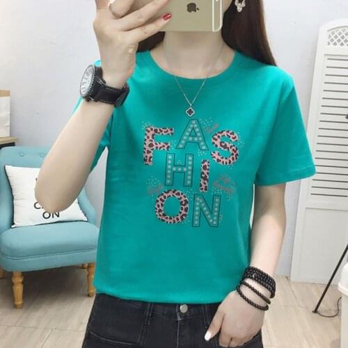 GGRIGHT Summer Oversize Short Sleeve T-Shirt Women Casual Basic Tee Shirt Women O-neck Cotton Print Letter Harajuku Tops Female