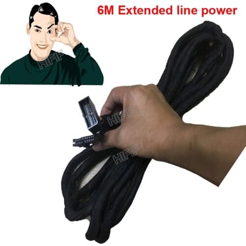 6M Extended line power cable for BMW E46/E39/E53 Series ; For Benz Series with car dvd gps player accessories