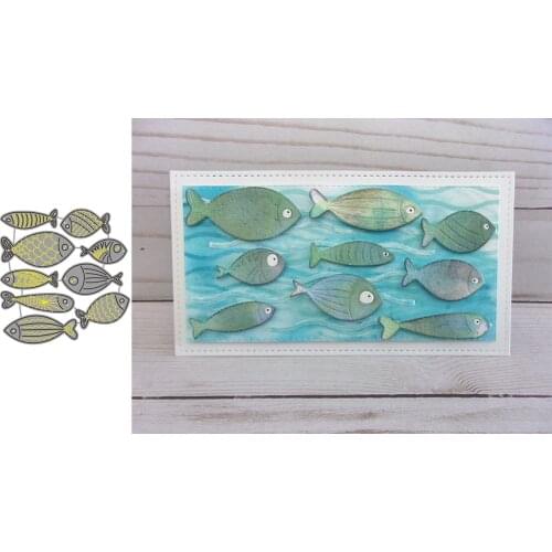 Collection Of Aquarium Fish Paper Cut Metal Craft Dies Card Making Stencils Diy Manual Scrapbooking New Embossing Dies 2021
