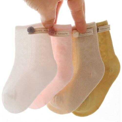 Summer Baby Socks In Tube Mesh Baby Socks Breathable Newborn Three-Dimensional Accessories Child Socks
