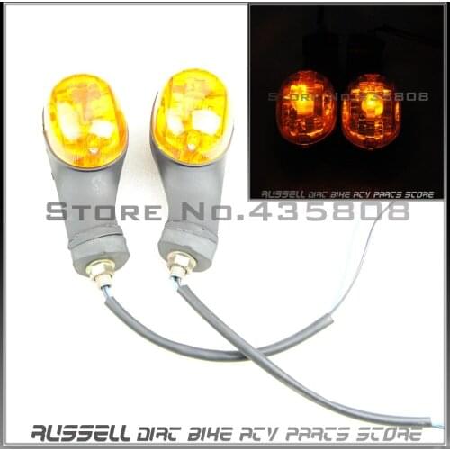 Blinker Retro Cafe Razer Turn Signal Indicators Lights for ATV Motorcycle SUPERMOTO Bajaj Super Motor Amber