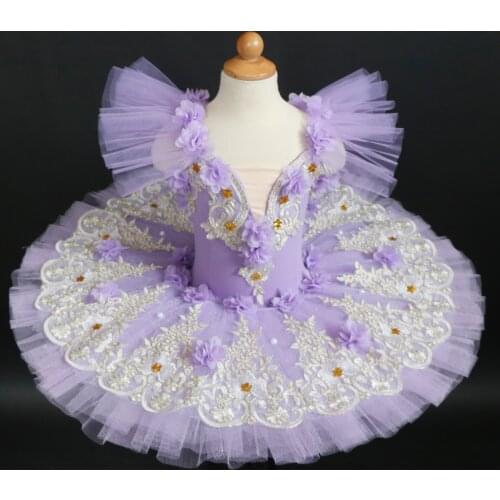 New Professional Ballet Dress For Girls Tutu Child Swan Lake Costume Red Ballet Dress For Children Pancake Tutu Girls Dancewear