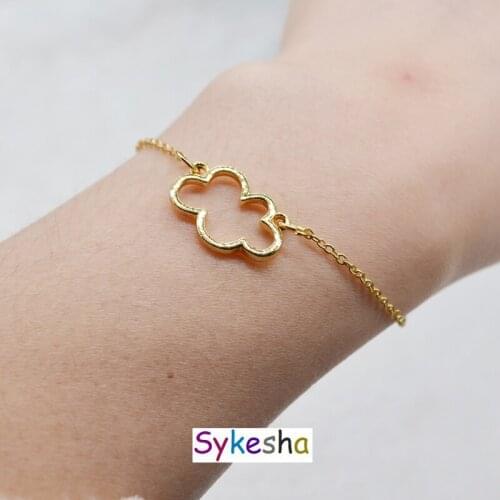 Sykesha 2018 New Hot Sale High Quality Simple Womens Cloud Design Bracelet Cloud Pendant Teenage Gift Sexy Bracelet Chain