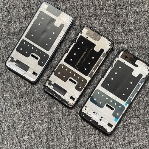New Middle Frame For Huawei P Smart Pro 2019 Front Bezel Cover Metal Chassis Housing Back Plate LCD Holder