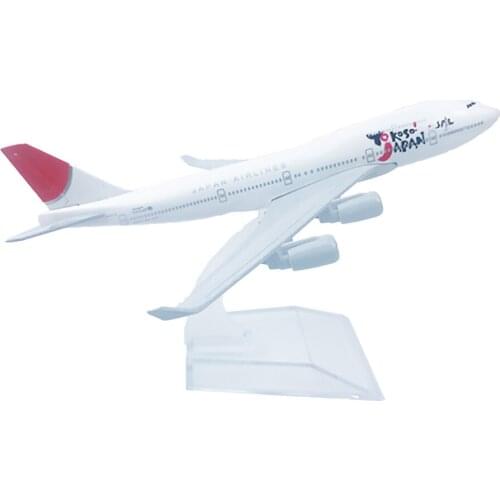 1/400 Scale Aircraft Boeing 747 Japan Airlines 16cm Alloy Plane B747 Model Toys Decoration Children Kids Gift for Collection
