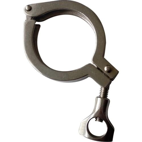 Pack of 5 2" Sanitary Stainless Steel 304 Tri Clamp Fits 64MM OD Ferrule