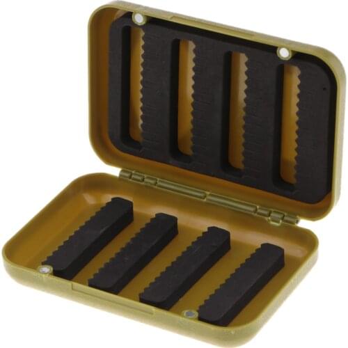 2PCS Fly Fishing Box Double Sides Waterproof for Dry/Wet/Streamer Trout Flies/Small Bait/ Small Fishing Accessories