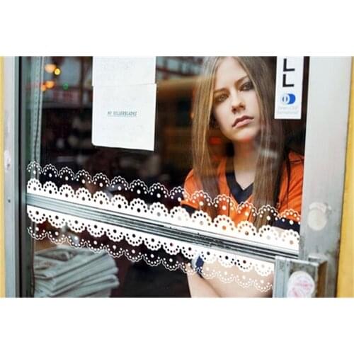 29 models Waist glass window Article bull bars lace decorative sticker border corner store wall sticker