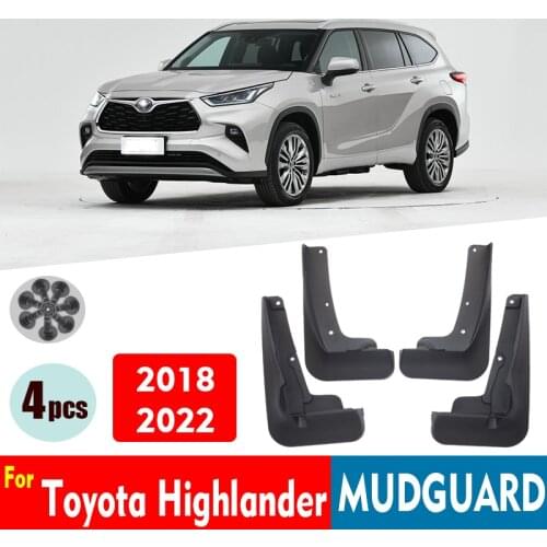 Car Mudflaps FOR Toyota Highlander 2021 2022 Mudguard Fenders Mud Flap Guard Splash Mudguards Accessories Auto Styline 4pcs