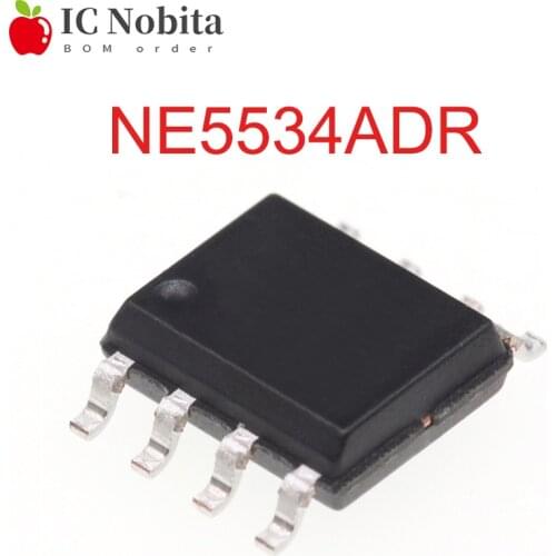 5PCS NE5534ADR SOP8 NE5534 SOP NE5534A 5534A SOP-8 NE5534DR Single-channel High-efficiency Low-noise Operational Amplifier Chip
