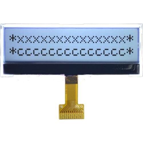 8PIN/12PIN SPI COG 1602 LCD Screen (Board/No Board) ST7032 Controller White Backlight