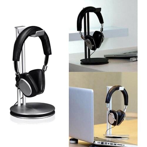 Aluminum Earphone Hanger Headset Holder Headphone Bracket Desk Display Stand Rack Black/White/Silver Earphone Hangers 2020 New