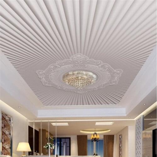 Beibehang Custom Wallpaper Modern European Relief Pattern Ceiling Zenith Mural Decoration 3d wallpaper papel de parede behang