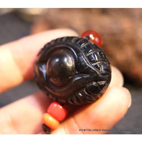 Energy Tibetan Ritual Fortune OM Words Heaven Eye Goat Eye Big Pendant Totem Amulet Necklace LKbrother Sauces