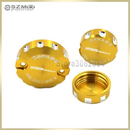 For DUCATI 1299 Panigale 2015-2018 2016 2017 Front Brake Reservoir Cover Motorcycle Master Cylinder Oil Fluid Cap With Logo Red