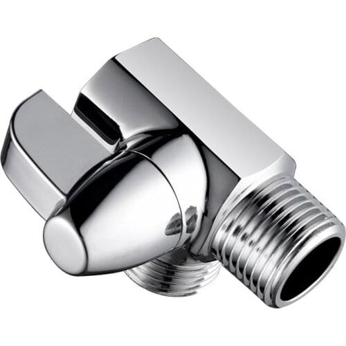 Copper 4 ports, one inlet and two outlet valves, diverter, shower faucet conversion valve, shower hose diverter