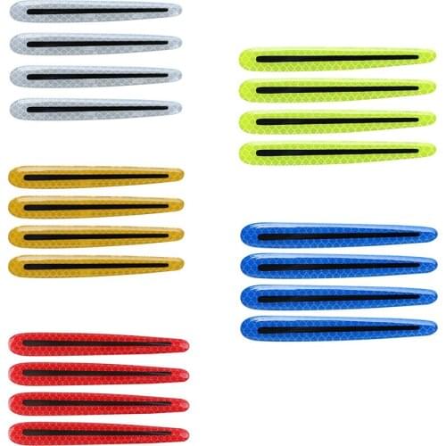 4pcs Carbon fiber handle nail cover scratch-proof car sticker car door handle scratch-proof paint protection reflective