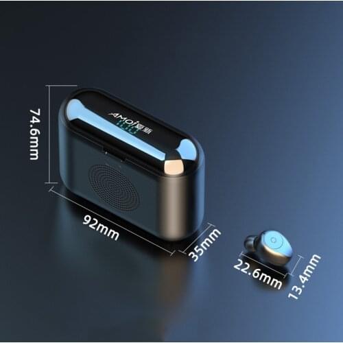 New Amio F9 Mini Bluetooth Speaker Portable Wireless Speaker Sound System With Bluetooth headset and 2000mAh mobile power