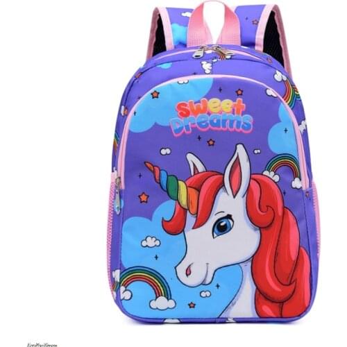 2021 new Cartoon Backpack For Baby Boys Girls Unicorn Children Lovely Schoolbag Kindergarten Schoolbag Kids Gift