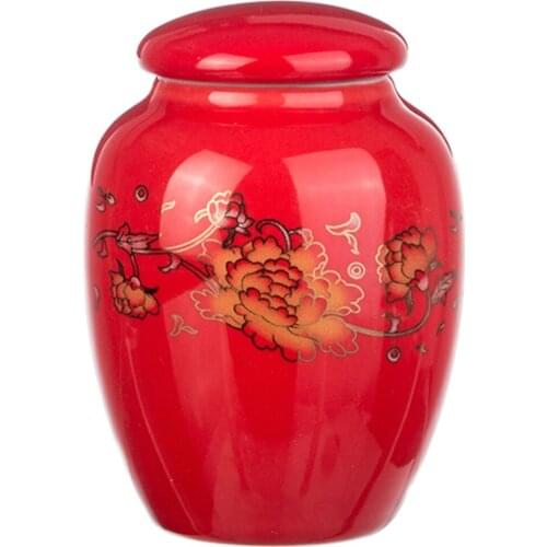 Factory wholesale Chinese-style small tea cans, ceramic sealed cans, storage cans, portable tea gifts, customizable LOGO