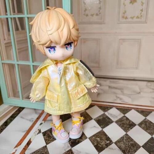 OB11 Doll Clothing is suitable for 1/12 size fashion new cute all-match pocket top candy color sunscreen coat coat multi-color