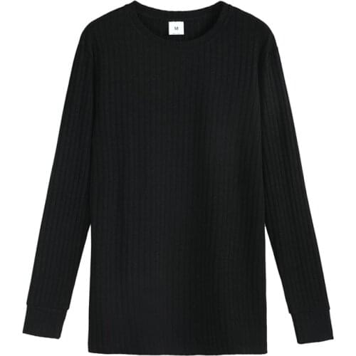 2020 Autumn Winter Mens O-neck Sweater Fashion Slim Fit Solid Color Knitted long-sleeved Pullovers Mens Sweater Tops M-2XL