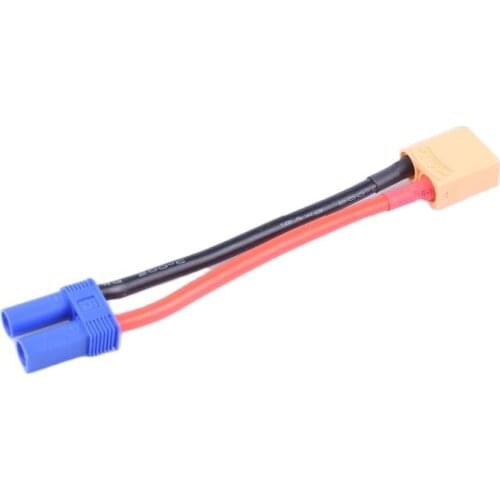 2 PCS XT90 Male to EC5 Female Adapter Wire Harness Converter For RC LiPo NiMH Battery