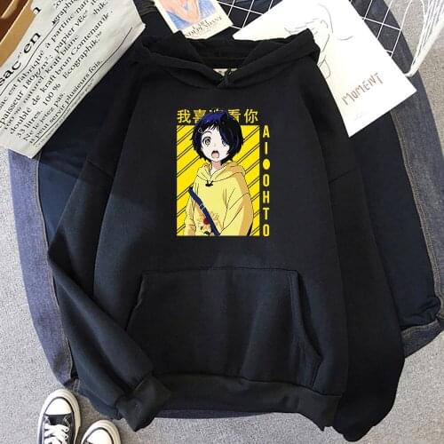 Anime Wonder Egg Priority Ooto Ai Print Hoodies Sweatshirts Men Womens Pullover Dropshipping Clothes Korean Spring/Autumn Tops