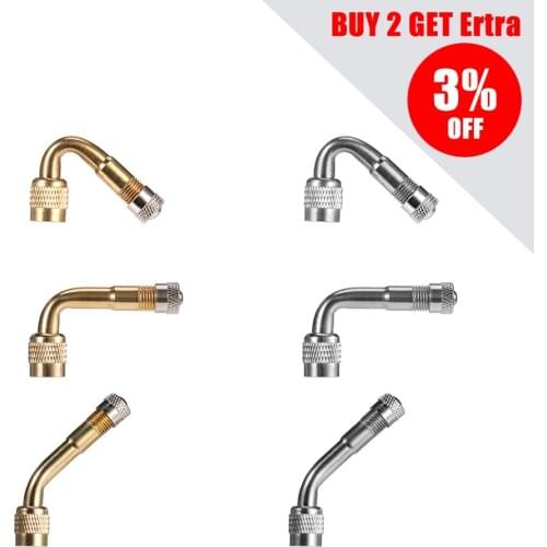 Degree Angle Brass Air Tyre Valve Schrader Valve Stem With Extension Adapter For Auto Truck Motorcycle Car Accesspries