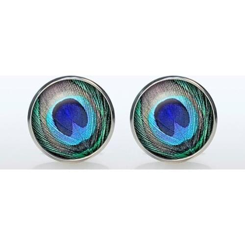 Vintage High Quality Wedding Cufflinks Fashion Plated Peacock Brand Shirt Cuff Accessories for Men and Women Jewelry Gift